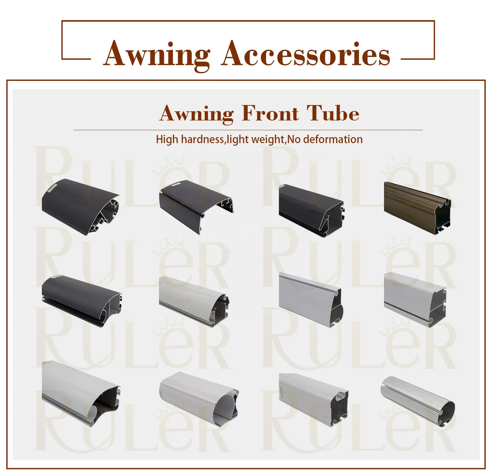 Foshan Factory Different Size Folding Awning Part Aluminum Retractable Cassette Awning Arm