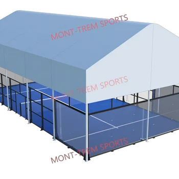 8.5m High Straight Top Roof of Sunshade Cover for Padel Court