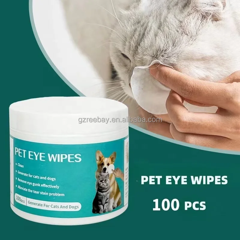 Pet Eye Wipes Pet Eye Grooming Wipes Wet Cleaning for Removing Dog Cat ...