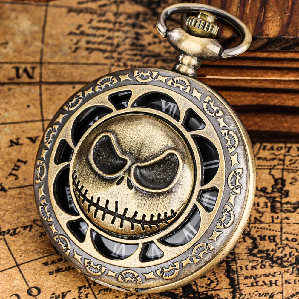 Vintage Relogio De Bolso Tim Burton Jack Skellington