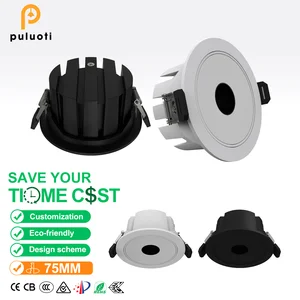 Modern Design Ultra-Thin COB Spotlights Adjustable-Angle Aluminum Lamp Body with Eye-Protection Feature Full-Spectrum Lighting