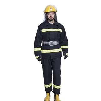 Five piece set customizable fighter uniform fire fighting protective clothing