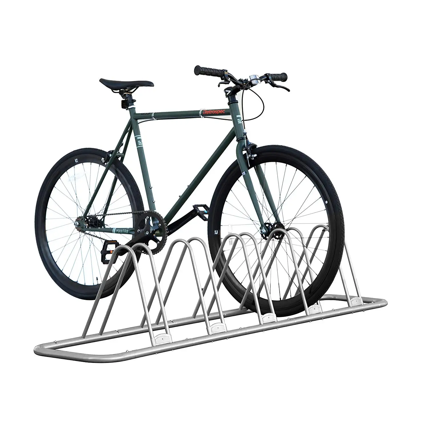 Portable Bikes Floor Display Steel Bicycle Storage Rack Stand In Public