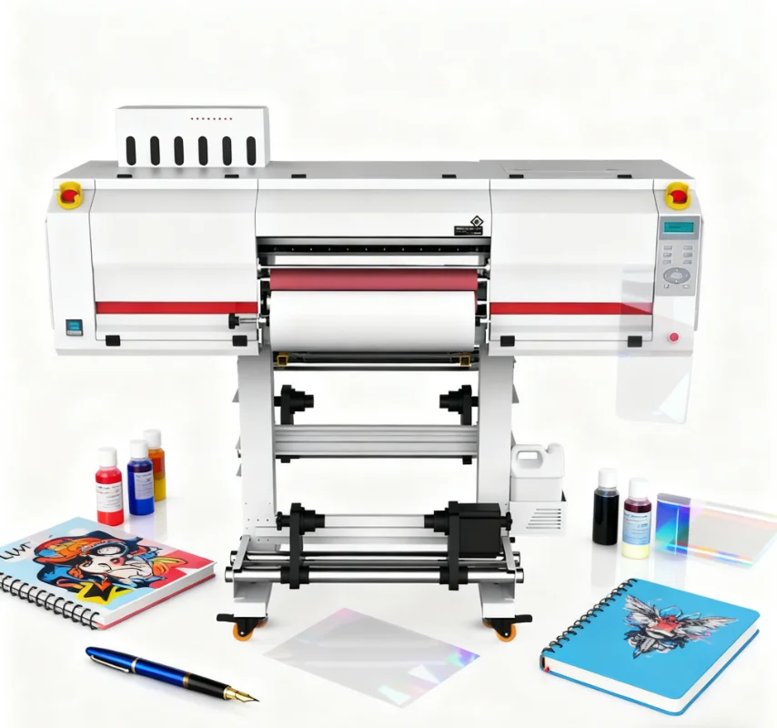 New High Quality ERASUB LT-700 A1 UV DTF Printer Laminator Large Format 300mm-600mm Pigment Ink Automatic Cup Wraps Sticker