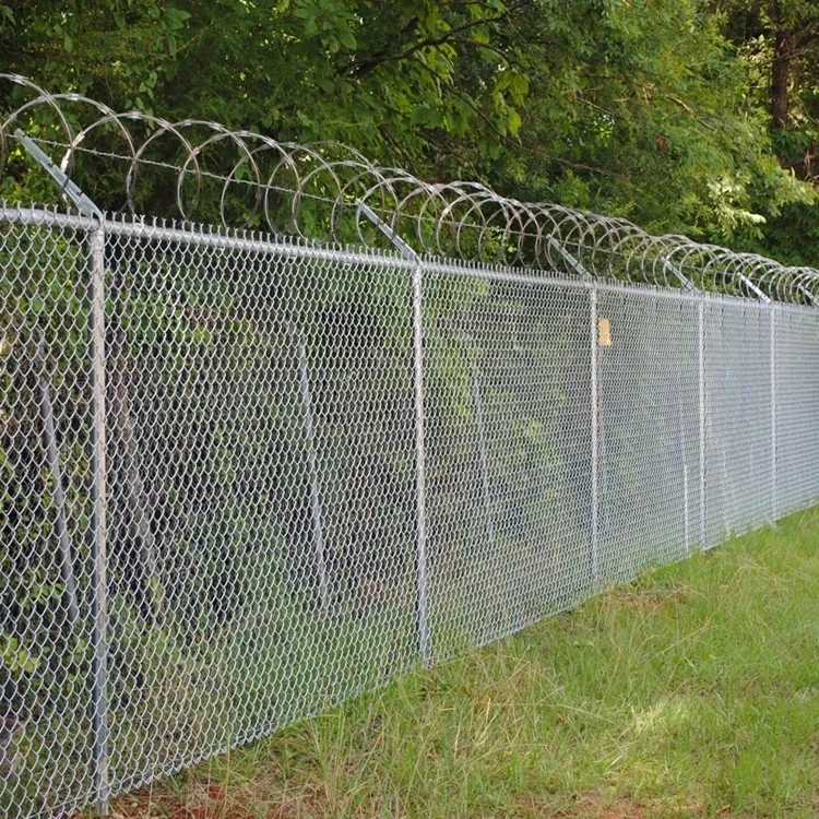 Residential Chain Link Fence Easy Installation Anti-Clamp Hot Dipped Galvanized Single Arm 3D Modelling for Single Swing Gate 3D
