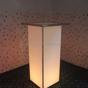 Hot Sale Dining Tables Bar Cocktail Table LED Luminous Acrylic Modern Table Commercial Wireless Bar Furniture