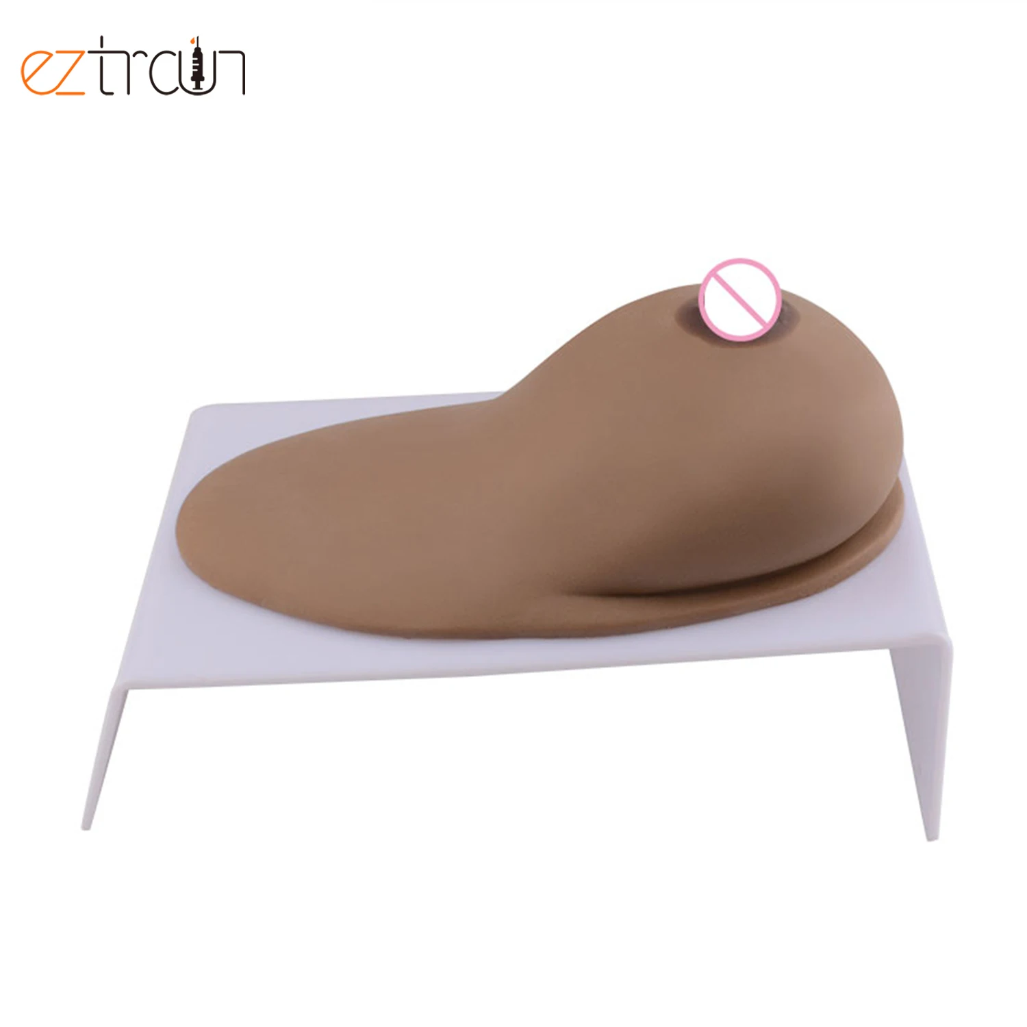 Silicone Breast Forms Dark Brown Breast Model For Lactation Education