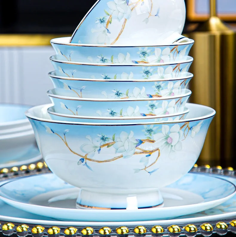 Nordic Light Luxury Jingdezhen Ceramic Bone China Set
