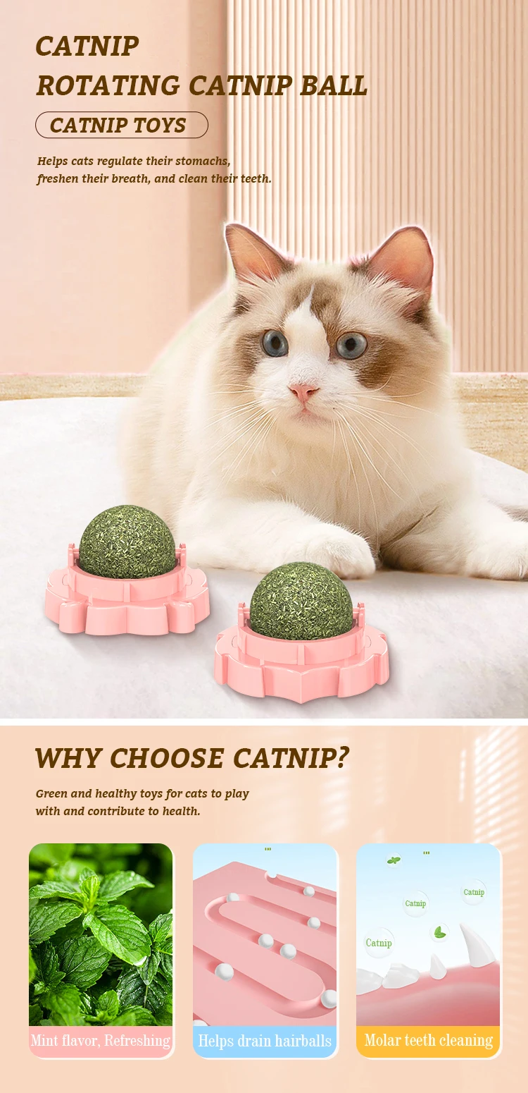 Customize Logo Pet Product Cat Toy Catnip Ball Catnip Toys For Cat ...