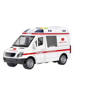 1/16 Emergency Ambulance Car Inertial Can Open Door , Toy Wholesale Cars For Children Hot Selling Toys Vehicles Toys Factory