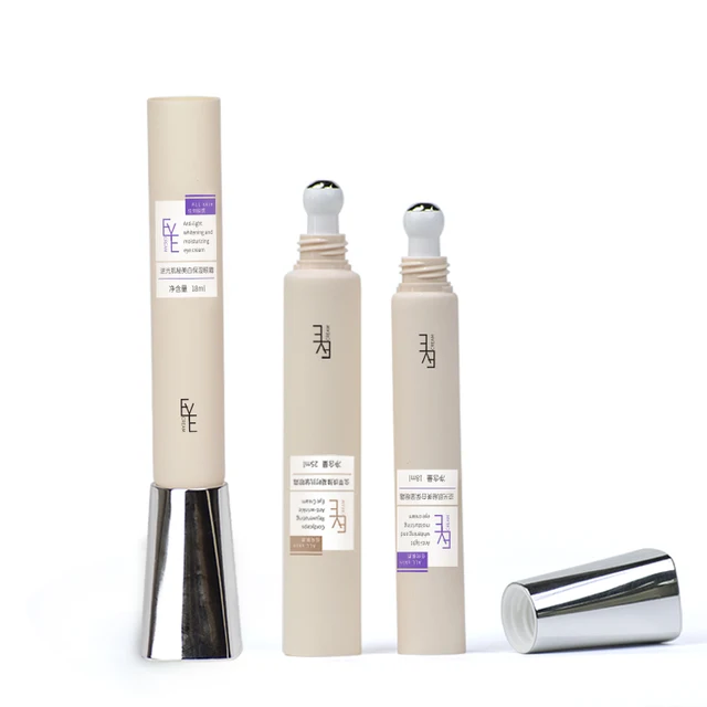 Round Shape Plastic Cosmetic Tubes For Creams With Zinc Alloy Head  Customized Capacity