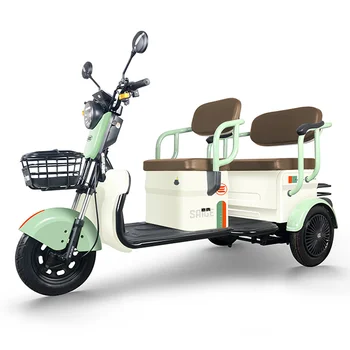 Saige Three Wheel Pedal Assist 48V 500W Electric Fat Tire EEC Tricycle With Basket