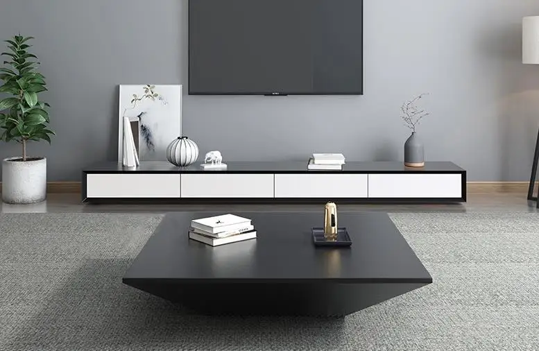 Square Coffee Table Tv Combination Living Room Modern Tv Stand