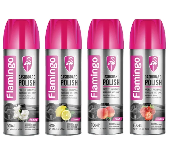 Высокое качество 450 мл Фламинго F004 приборная панель лак воск и для приборной панели пластика