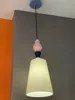 pink pillar + white lampshade(D23cm*H55cm)