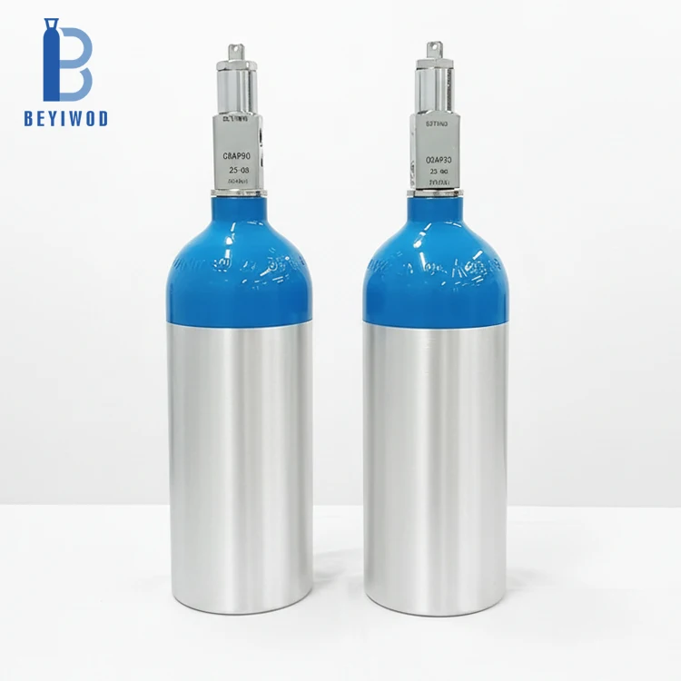 EU/UK/USA Standard DOT/TC/TPED/ISO Certified High Pressure Refillable Aluminum Helium Oxygen Argon CO2 Nitrogen Gas Cylinders