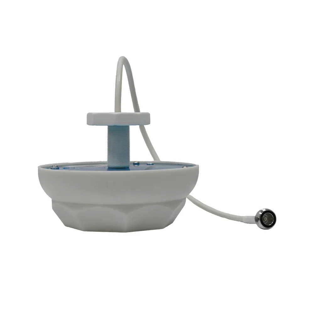 Ultra-Thin 2.5dBi 4.5dBi Omnidirectional Ceiling Antenna for Smart Buildings 5150-5850MHz 2400-2500MHz Vertical Polarization