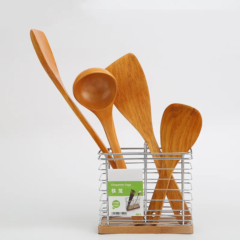 Деревянная кухонная утварь, 5 шт., экологически чистые многоразовые кухонные аксессуары, деревянная суповая ложка 2020 супермаркета, горячая распродажа