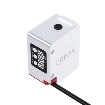 CORON KR-W70-P Optical Sensor 4-Digit Display Segment Color Mark Detection PNP Switch Output 20-70mm Mark Detection Distance