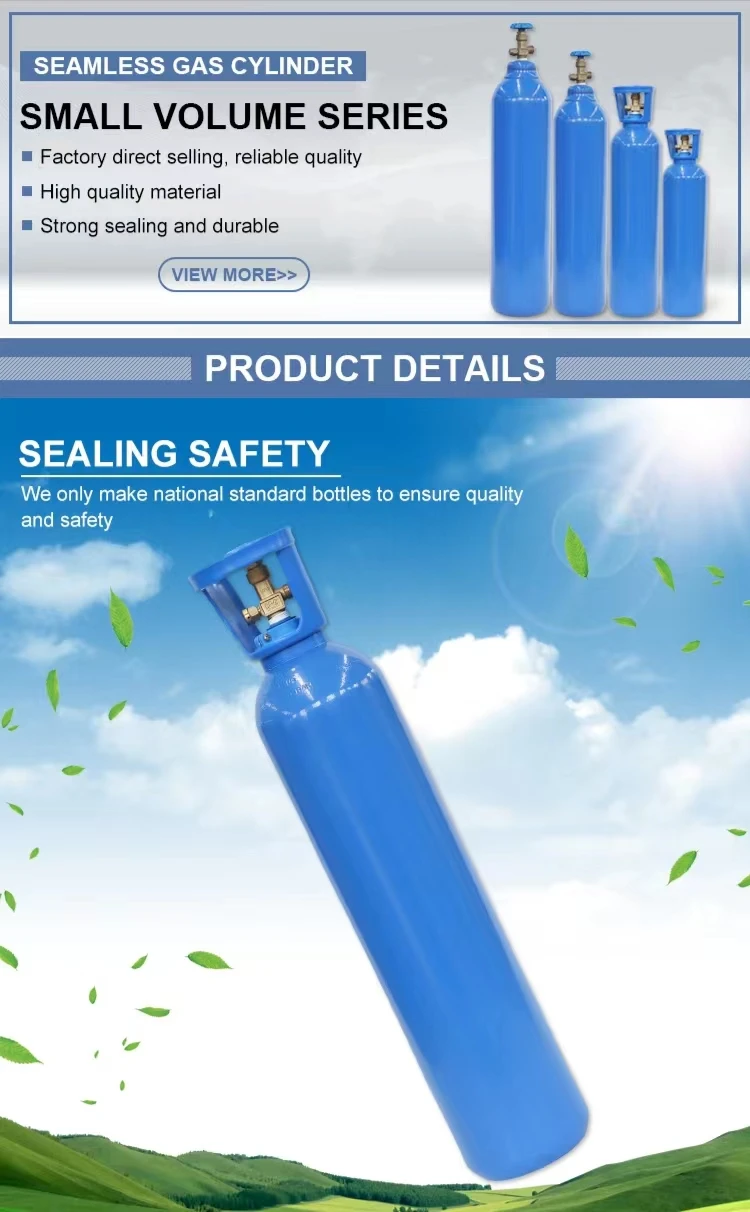8L Medical Oxygen Cylinders - ISO TPED & TUV Standards