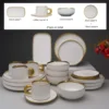 White gold-4 people set