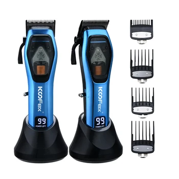 KooFex  Professional BLDC Hair Clipper with Charging Stand 9000rpm High Speed Brushless Motor Barber Machine Hair Cut Machine