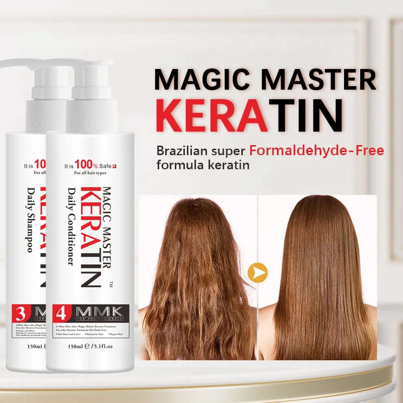 Formaldehyde Free MMK Brazilian Keratin Hair Treatment