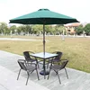 Table carrée 41-80 cm - Parasol à mât central en fer de 27 m