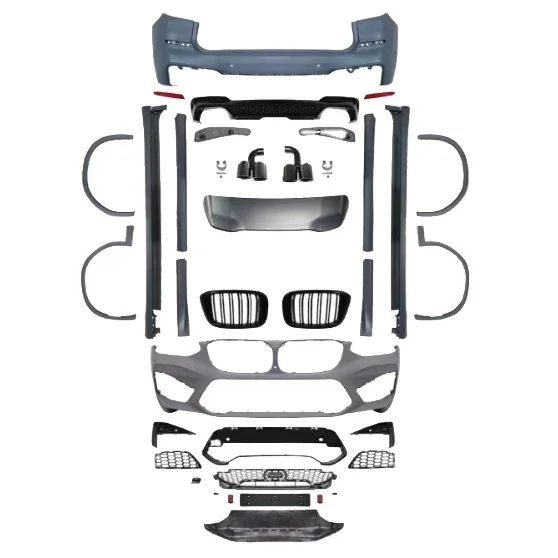 ملحقات BMW X3 G01/G08 2018-2021 تم تغييرها لمجموعات هيكل X3M تعديل ترقية المصد الأمامي المصد الخلفي