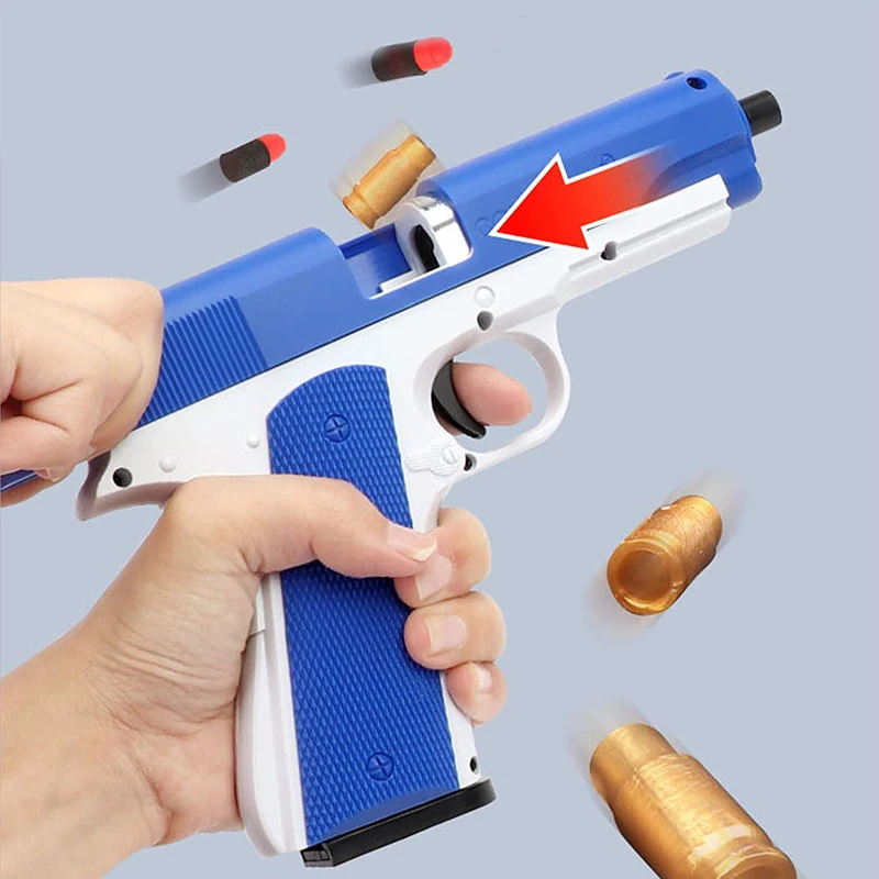 Toy Gun 1911 Shell Ejecting Soft Bullet Toy Gun For Adults Kids Foam ...