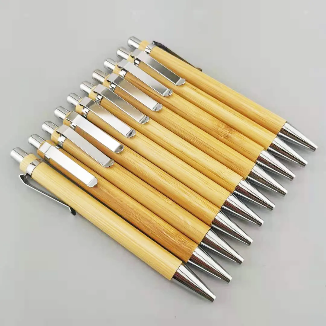 2023 Eco Friendly Wood Bamboo Pen Custom Pen With Logo Ball Pen Custom