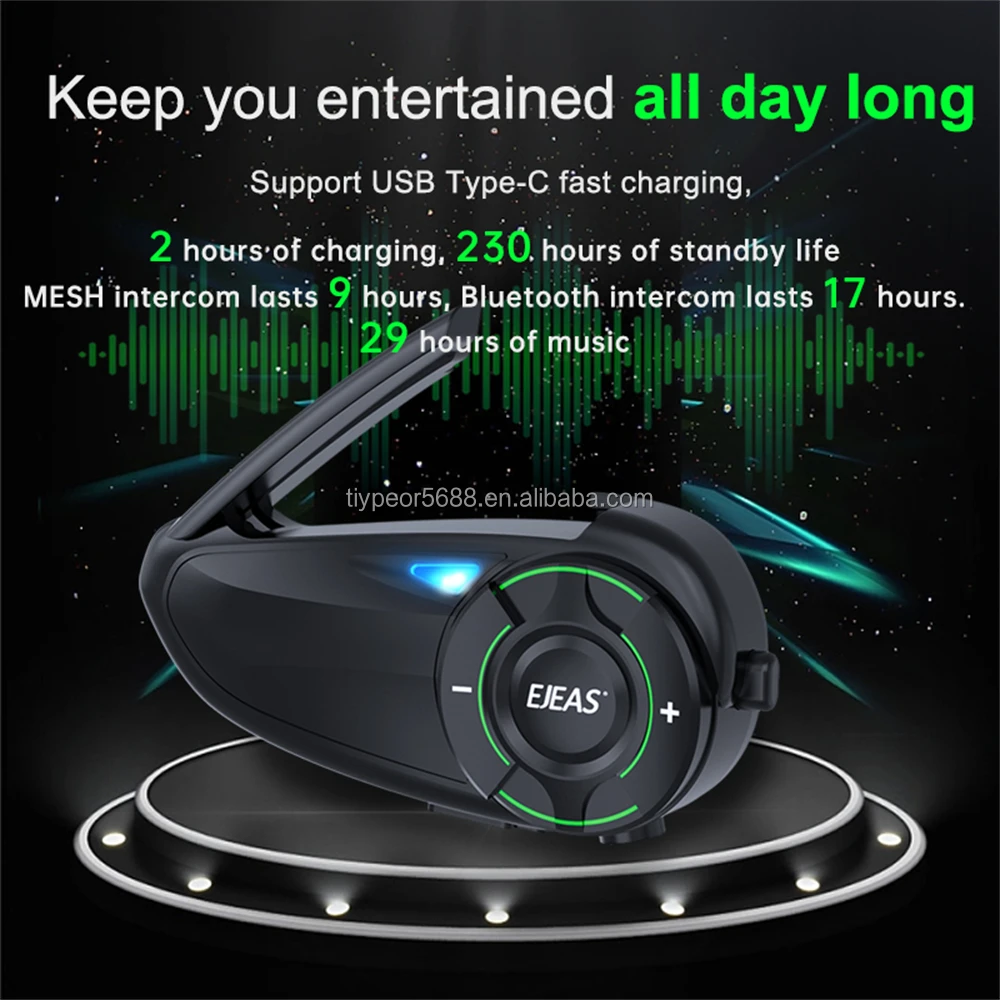 product tiypeor ejeas q8 1000m bluetooth intercom system for motorcycles waterproof abs helmet mesh intercom for riding-3