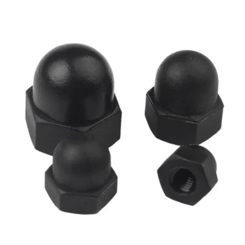 Din1587 M3 M4 M5 M6 M8 M10 Black Nylon Cap Nuts Decorative Cover ...