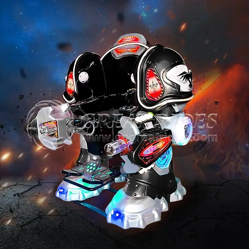 Coin Operated Remote Control Battery Battle king Toy Robot With Fighting Mode Iron Man Walking Robot for Sale