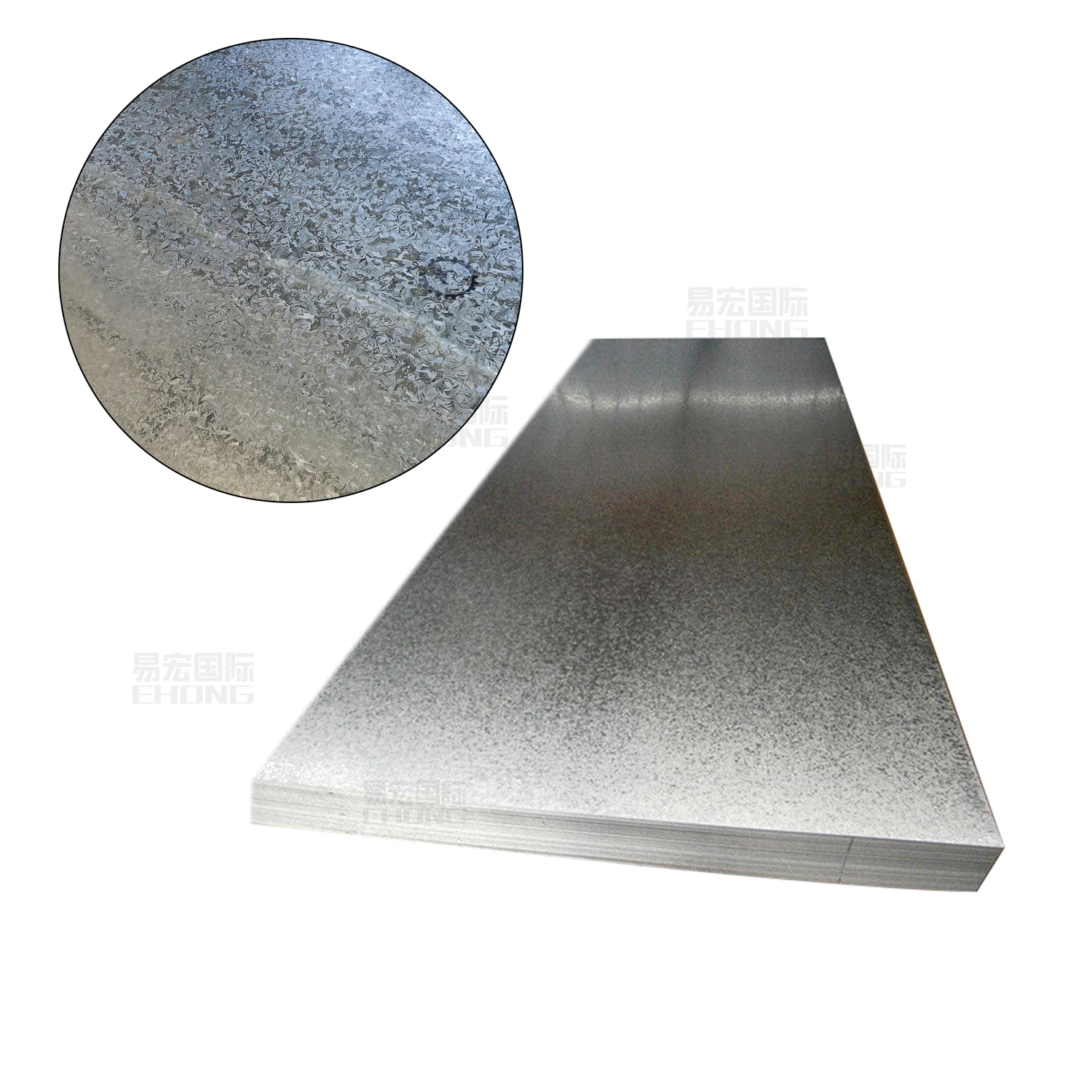 Placa de acero galvanizado en caliente DX51D SGCC, la más vendida de fábrica china, para construcción de edificios.