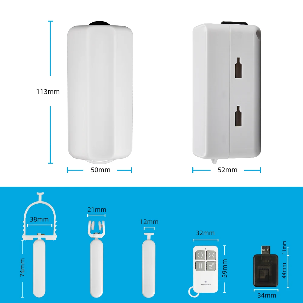 For Roman Rod I Type U Type Curtains Track SmartLife Alexa Google Home Control Zemismart WiFi Tuya Smart Curtain Driver Robot