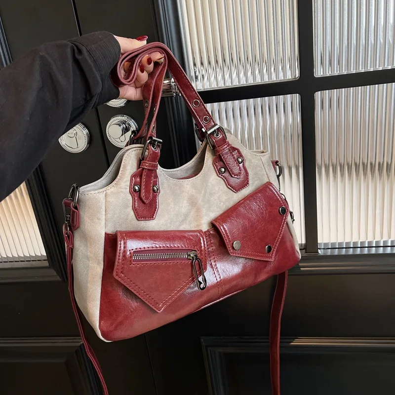 New Fashion Crossbody Shoulder Tote Bag for Ladies PU Material