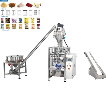 Multi-function Screw Feeder Vertical Pouch Bag Filling Weighing Flour Spice Detergent Powder Packing Machine