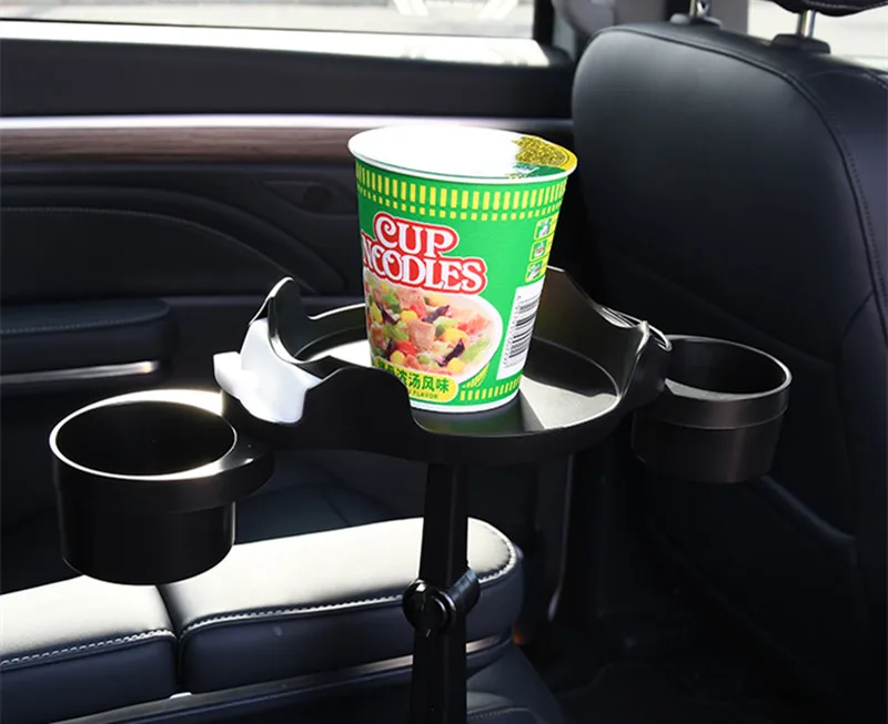 New Design Adjustable Cup Holder Tray For Car 360 Swivel Car Tray Table