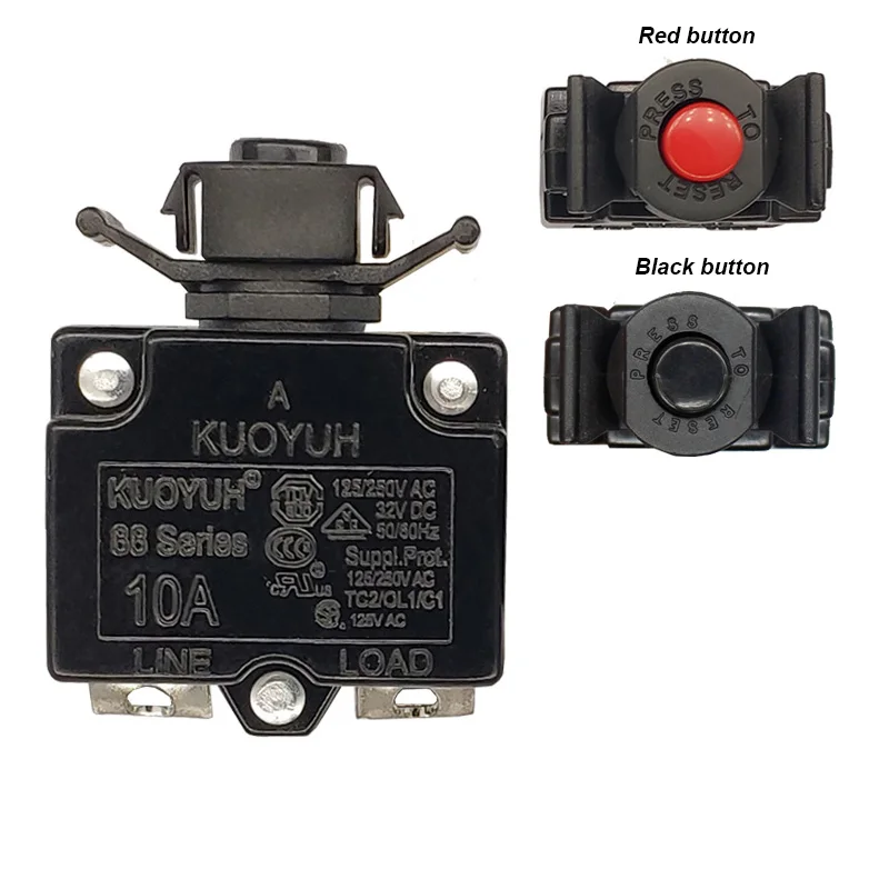 Kuoyuh 88 Series Circuit Breaker 125/250VAC 50/60 Hz 3 Amp 3A