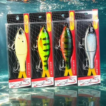 CHEERY New Tail Multi-Jointed Fishing Lure, Swimbait for Pike Bass, Saltwater Freshwater Fishing Tackle – Soft Lure – view 4