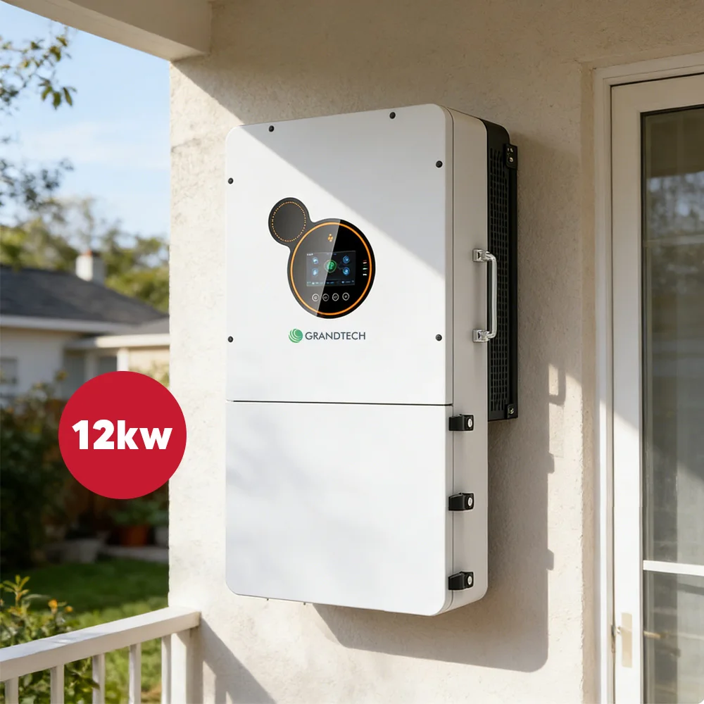 Grandtech, inversor hibrid 3 kW, 4 kW, 5 kW, 6 kW, 8 kW, 10 kW, 12 kW, fază divizată, inversor solar hibrid conectat la rețea, 12 kW