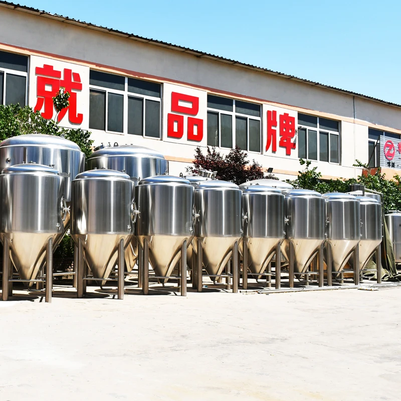 Емкость для брожения пива из нержавеющей стали объемом 500 литра конический охлаждающий