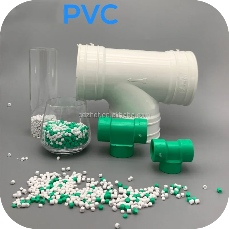 China Factory Fitting Pipes Cable Wire Virgin UPVC CPVC Compound Granules Raw Material Plastic Flexible Rigid PVC for Injection