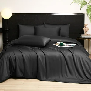 Bamboo Viscose Bedroom Bed Sheets Set Cooling Luxury Cooling Bamboo Bed Sheets Set Bedsheet