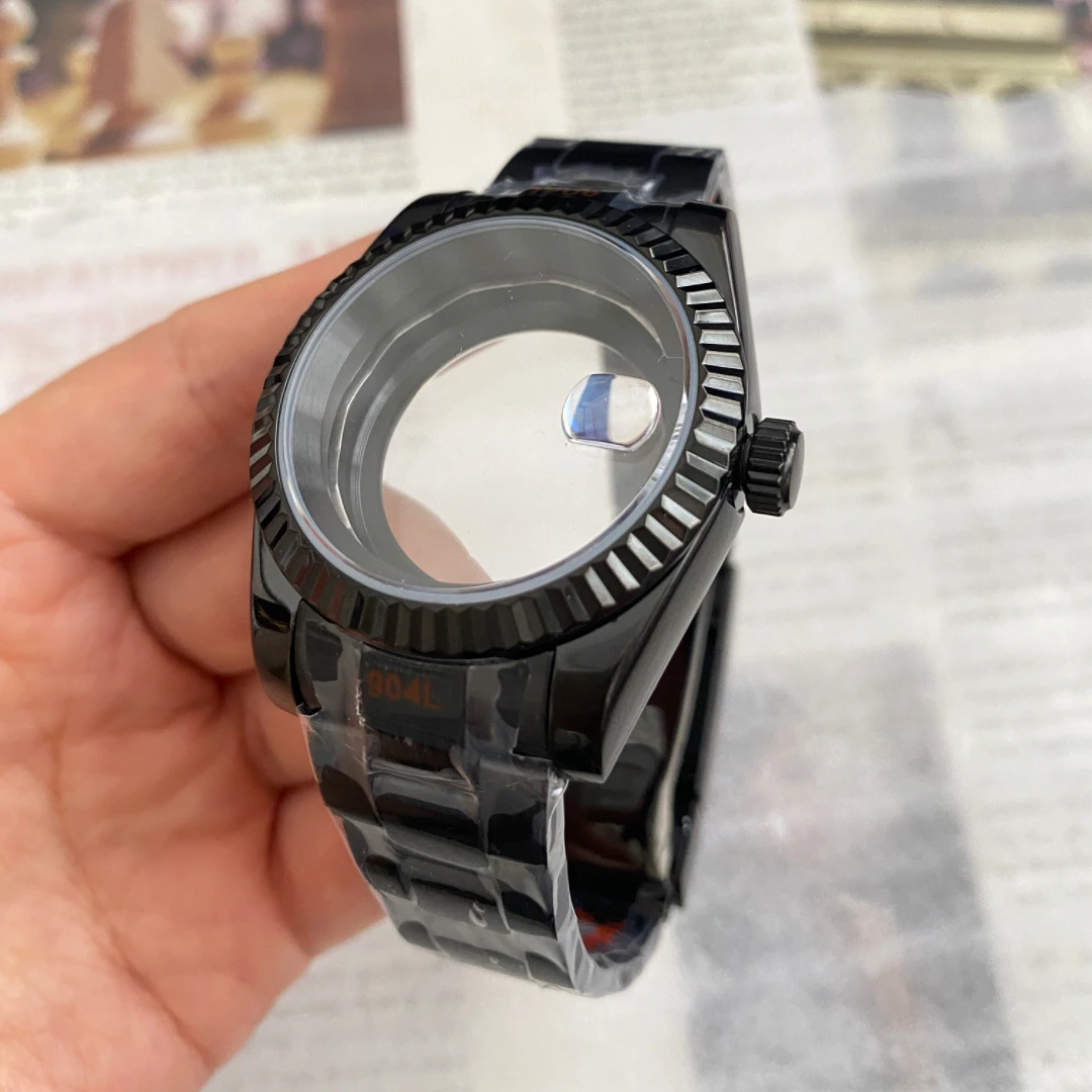 Custom 36 mm 39mm Black Dive Watch Case Kit Parts Japanese