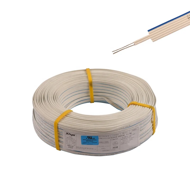 XINYA Flexible 2 3 4 5 6 Copper Flat Cable UL2468 24AWG PVC Insulated 300V 80C Electrical Wire Price