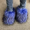 Imitation raccoon hairy blue