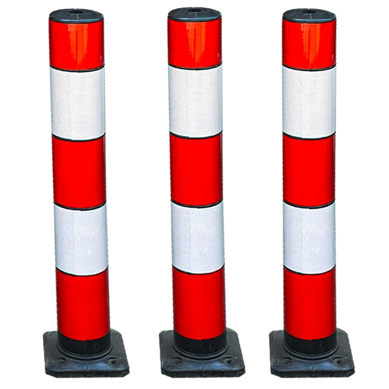 Factory Recyced Rubber Bollard BollardGard With High Visibility Reflective supplier