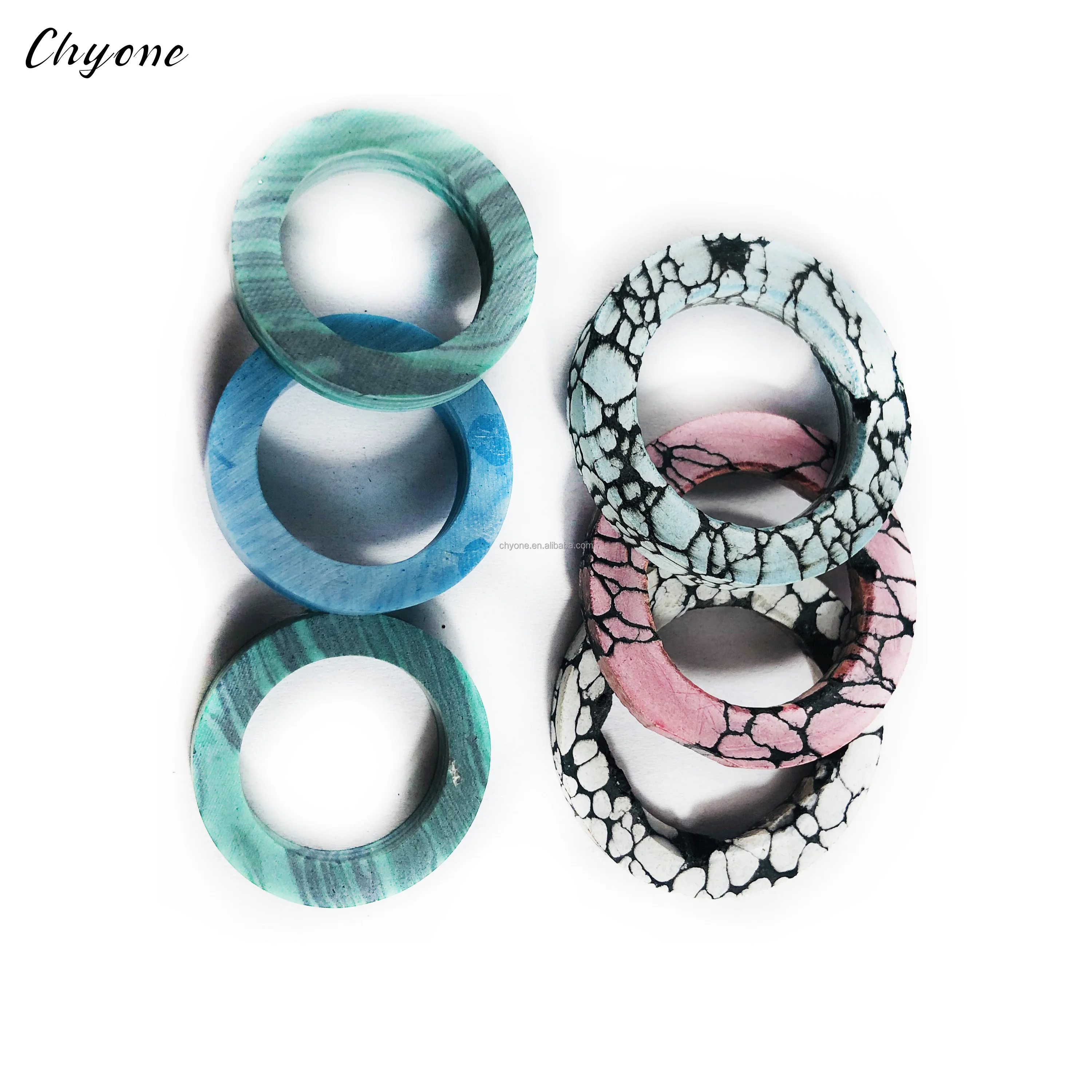 Chyone Customized Turquoise Pool Cue Joint Ring Spliced Carom Cue Deco